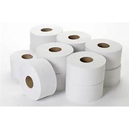 Jumbo Toilet Roll 2ply 57.14mm x 200 meter (Pack of 12)